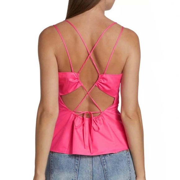NEW FRAME PINK TIE-BACK TOP - Picture 7 of 9